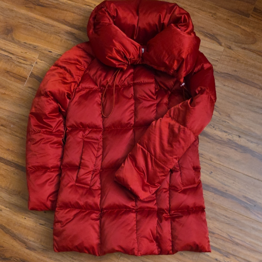Ochirly Red Winter Puffer Coat Size Small